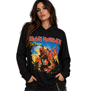 Camiseta Manga Longa c/ Capuz Iron Maiden The Trooper