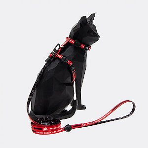 Peitoral com Guia FreeFaro para Gatos Ídolos Flamengo P