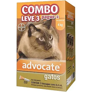 Advocate Gatos 3x0,8ml (4 A 8kg)