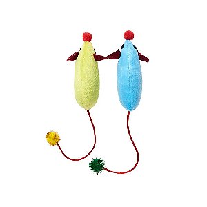 Brinquedo Kit Ratinhos Pelúcia CatNip HomePet Único