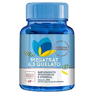 Megatrat 6.3 Quelato 39g 60 capsulas Nutri & Trat Único