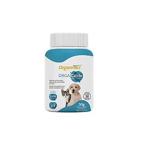 Orga Cálcio Pet Tabs 30 tabletes