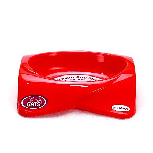 Comedouro Premium Gatos Pet Flex Vermelho Único