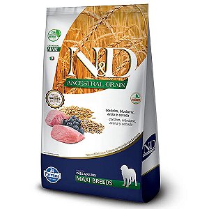 Ração N&D Ancestral Grain Cães Adultos Maxi Cordeiro 10,1 kg