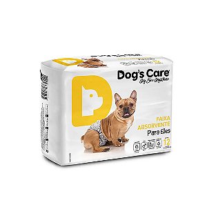 Fralda Higiênica Ecofralda Macho Dogs Care 12 unidades G