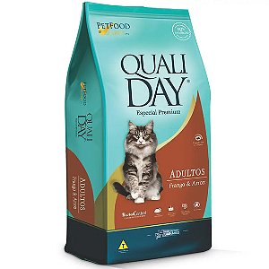Ração Qualiday Gatos Adultos Frango 10,1 kg