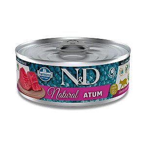 Ração Úmida N&D Natural Gatos Atum 80 g