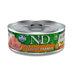 Ração Úmida N&D Natural Gatos Frango 80 g