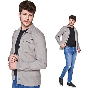 CAMISA EM SARJA COM ELASTANO 10894