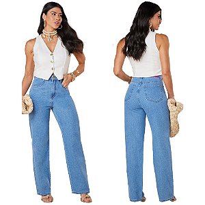 CALÇA RETA 100% ALGODÃO - 6405