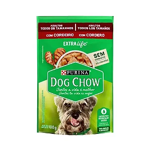 Dog Chow Ad Ttm Cordeiro Sache 100g