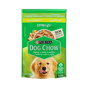Dog Chow Fil Mini Peq Frango SachÊ 100g