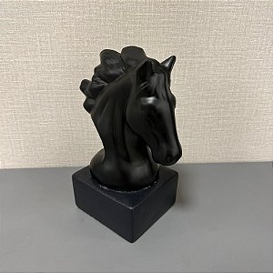 ESTATUETA DECORATIVA CABEÇA DE CAVALO