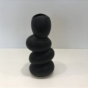 VASO ORGANICO FORMAS EGG PRETO