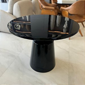 MESA REDONDA  PRETO 69X84CM
