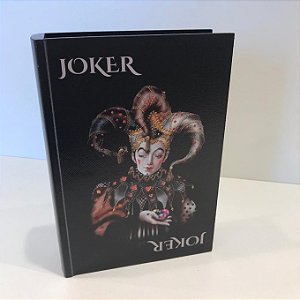 CAIXA LIVRO JOKER  COM BARALHO