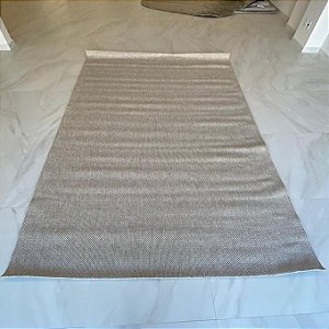TAPETE SISAL SINTETICO BELGA BARRADO VIRADO  3,50M X 2,50M