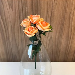 BUQUE DE MINI FLOR ROSAS - LARANJA