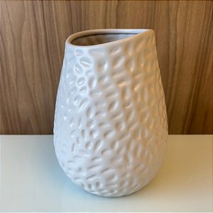 VASO 2 LUA BRANCO FOSCO GRANDE