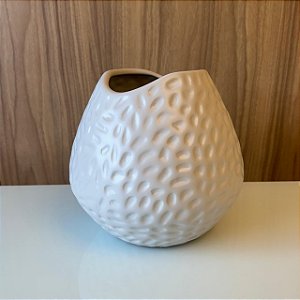 VASO 2 LUA BRANCO FOSCO  PEQUENO
