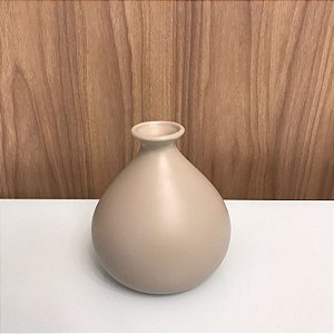 GARRAFA CERAMICA BEGE FOSCO - PEQUENA.