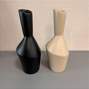 GARRAFA DECOR BEGE OU PRETO 33cm