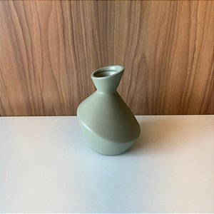 GARRAFA DECOR DE CERAMICA VERDE  PEQUENO
