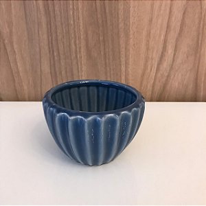CACHEPOT MINI BIBELO AZUL DE CERAMICA