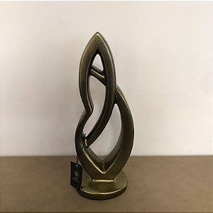 ESCULTURA KISS DOURADO DUBAI