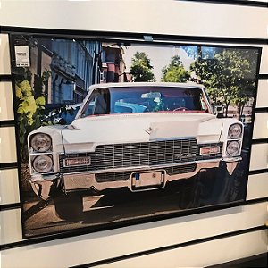 QUADRO COM VIDRO CARRO BRANCO