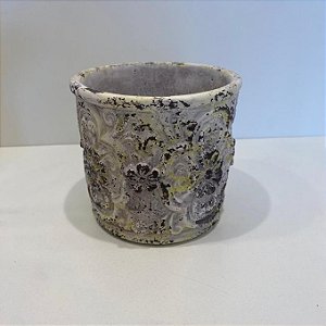 VASO DECORATIVO DE CIMENTO
