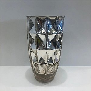 VASO DE VIDRO DOURADO ESPELHADO