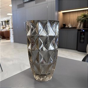 VASO DE VIDRO DOURADO ESPELHADO