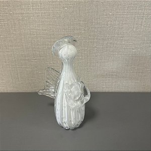 ANJO GABRIEL EM MURANO BRANCO