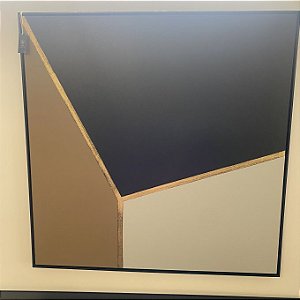 QUADRO TELA EM CANVA MOLDURA PRETA 1,00M X 1,00M
