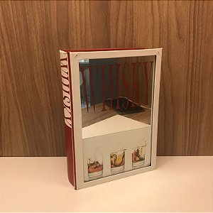 CAIXA LIVRO ESPELHADA WHISKI MÉDIA