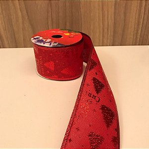 FITA ARAMADA DECORADA VERMELHA
