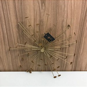 ESCULTURA DE PAREDE TAXINHAS DOURADO