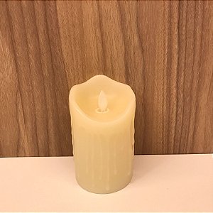 VELA LED PLÁSTICO E CERA - MÉDIA