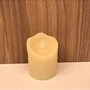 VELA LED PLÁSTICO E CERA - PEQUENA