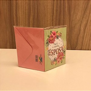 CARTÃO COM ENVELOPE - PARA MINHA ESPOSA