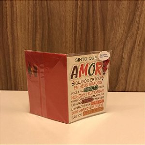 CARTÃO COM ENVELOPE - SINTO QUE É AMOR!
