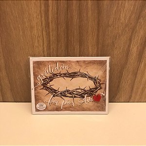 PLAQUINHA IMÃ - GRATIDÃO ... FOI POR AMOR