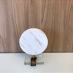 ESCULTURA DECORATIVA EM MARMORE E RESINA 29X22CM
