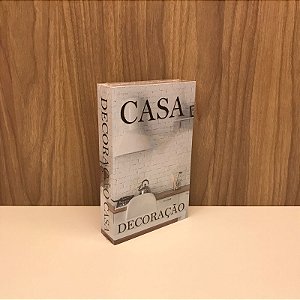 CAIXA LIVRO  DECORAÇÃO CASA PEQUENA