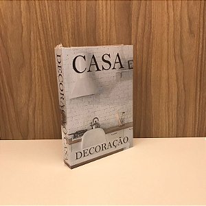CAIXA LIVRO DECORAÇÃO CASA MÉDIA