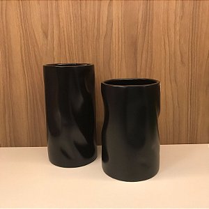 VASO HUNGRIA PRETO FOSCO G 34cm M 29cm
