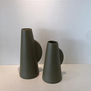 GARRAFA BERLIM VERDE MUSGO G 31cm M 24cm