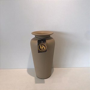 VASO GARRAFA AURORA BEGE AREIA  MEDIO 26X14CM