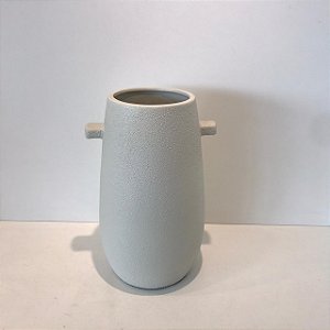 VASO STU CINZA CLARO COM ALÇA PEQUENA 26X18CM